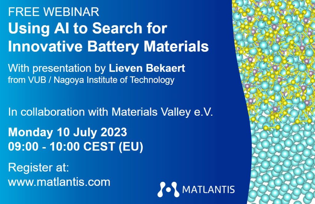 Matlantis EU webinar July 10