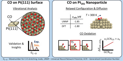 Universal Neural Network Potential Study of the Pt/CO Heterogeneous Catalytic System