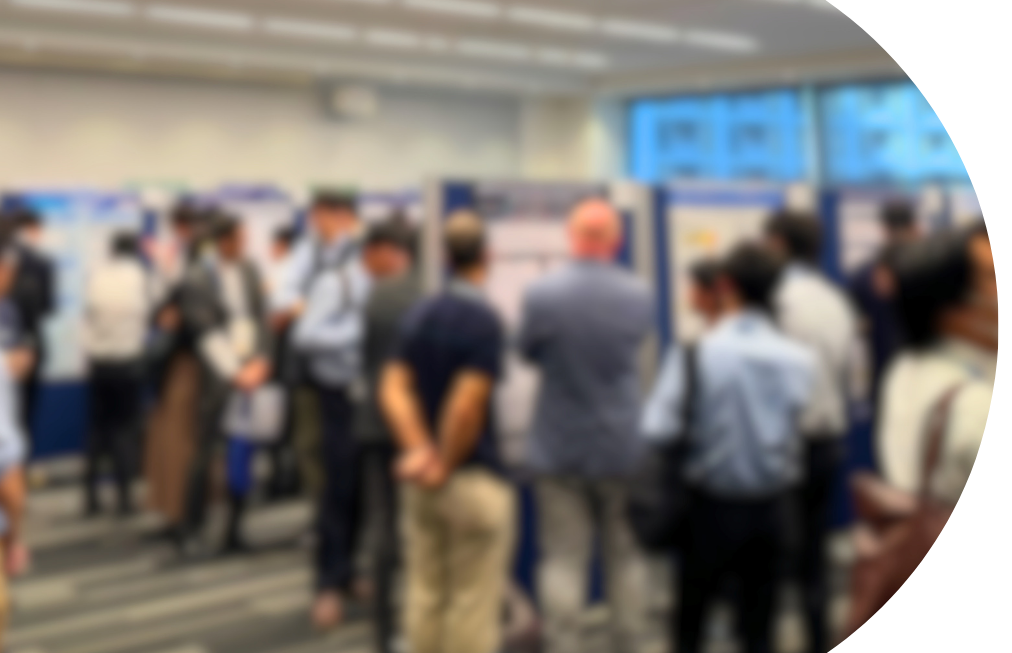 Scenes from the poster session venue